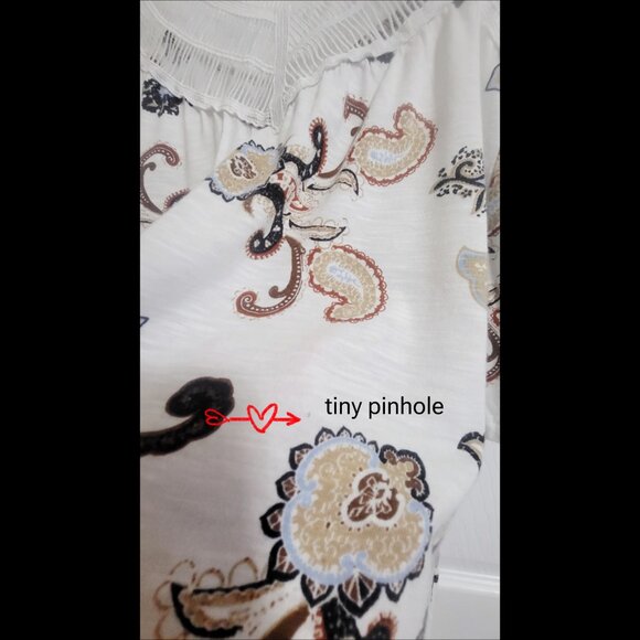 🌿Est. 1946 Women's Boho Paisley Print Cold-Shoulder Top - Size Large - Picture 6 of 12